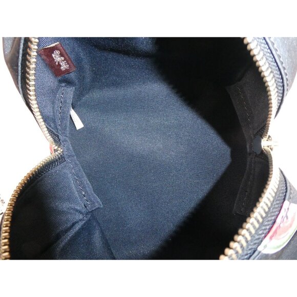 Coach Watermelon Navy Red Multi Small Boxy Nylon Cosmetic Case NWT - Picture 5 of 6